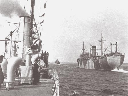En convoy entre Gotenhafen y Noruega, junio de 1940