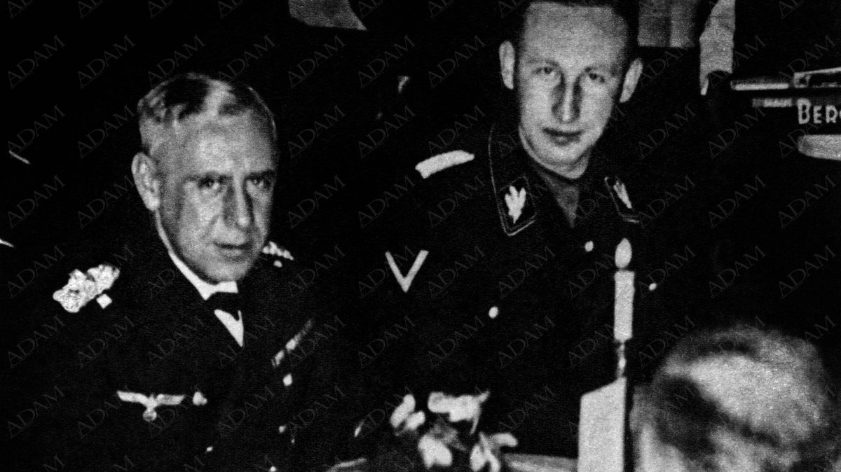 Wilhelm Canaris y Reinhard Heydrich, el 21 de junio de 1941
