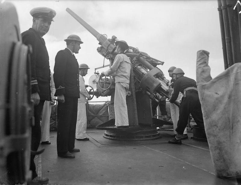 El RHS Giorgios Averoff en Port-said, Egipto, el 23 de Febrero de 1943