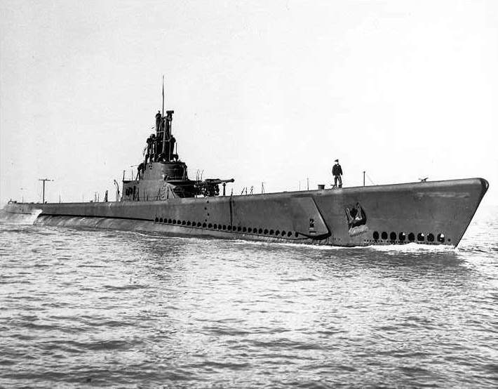 USS Paddle SS 263. Construido en 1943