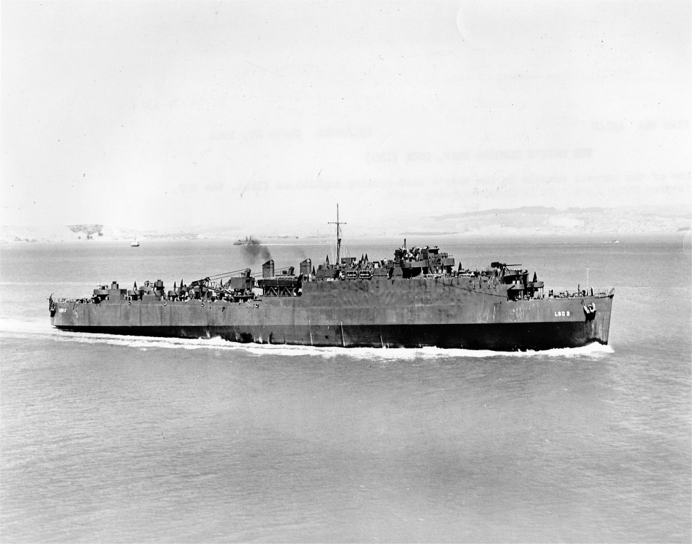 USS Belle Grove LSD-2. Construido en 1942