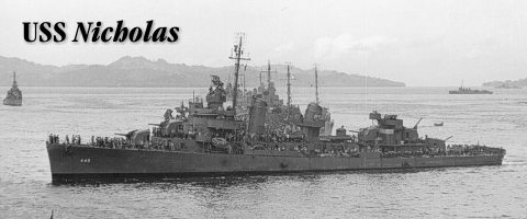 USS Nicholas DD 449. Construido en 1942