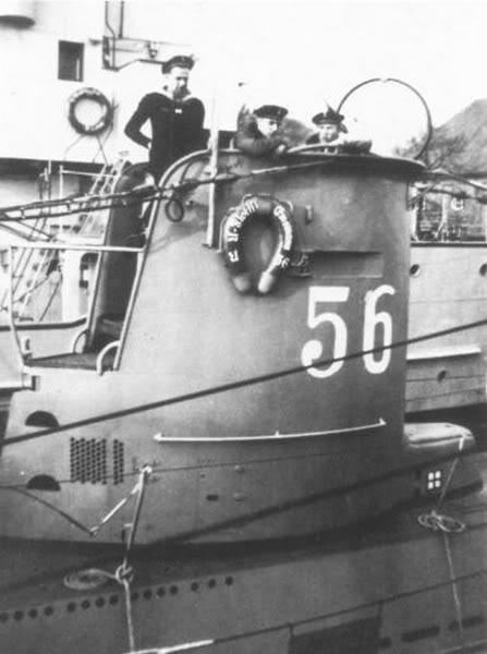 Cuerpo de guardia en la vela del U-56