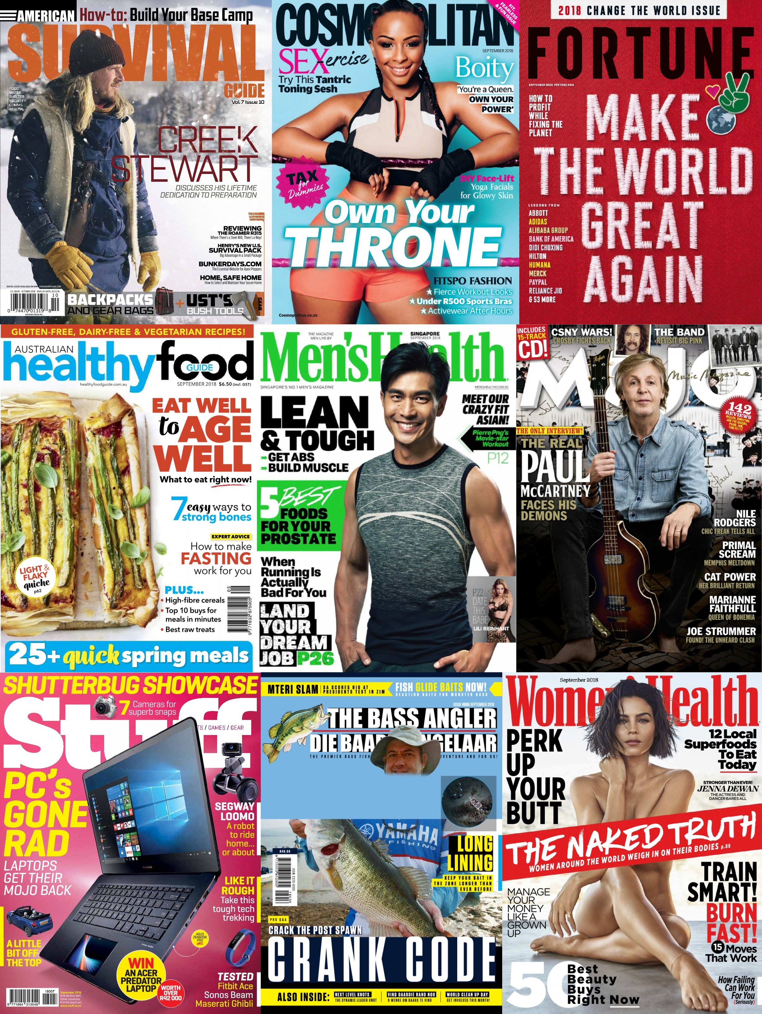 Assorted Magazines - August 28 2018