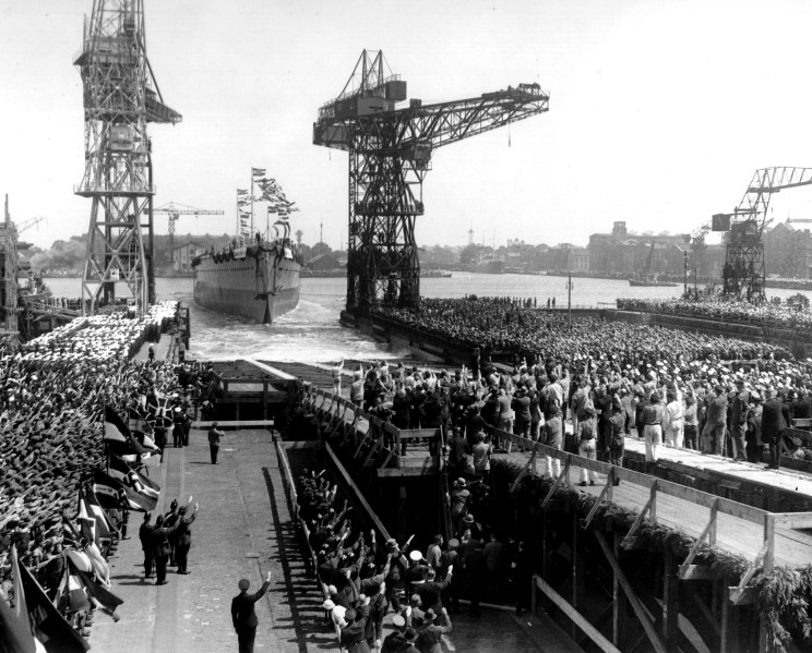 El 30 de junio de 1934, Botadura del Graf Spee