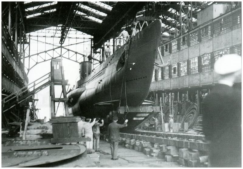 Lanzamiento del U-53 en los astilleros alemanes F Krupp