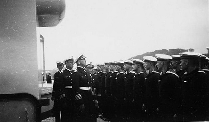 Imagen del Scheer durante su servicio en España. Julio 1936