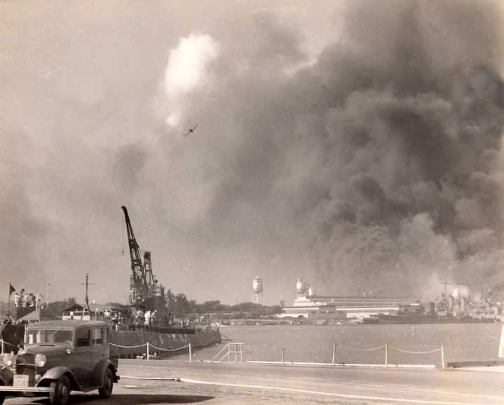 El USS Narwhal durante el ataque a Pearl Harbor
