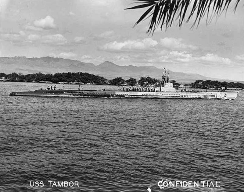 USS Tambor SS 198. Construido en 1940