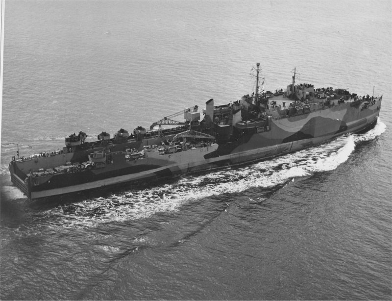 USS Oak Hill LSD-7. Construido en 1943