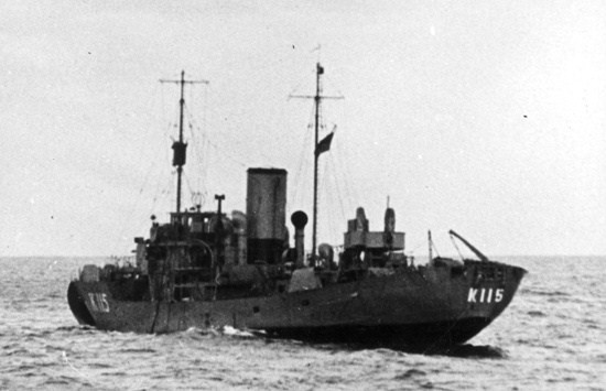 Corbeta Canadiense HMCS Levis K 115 925 Toneladas