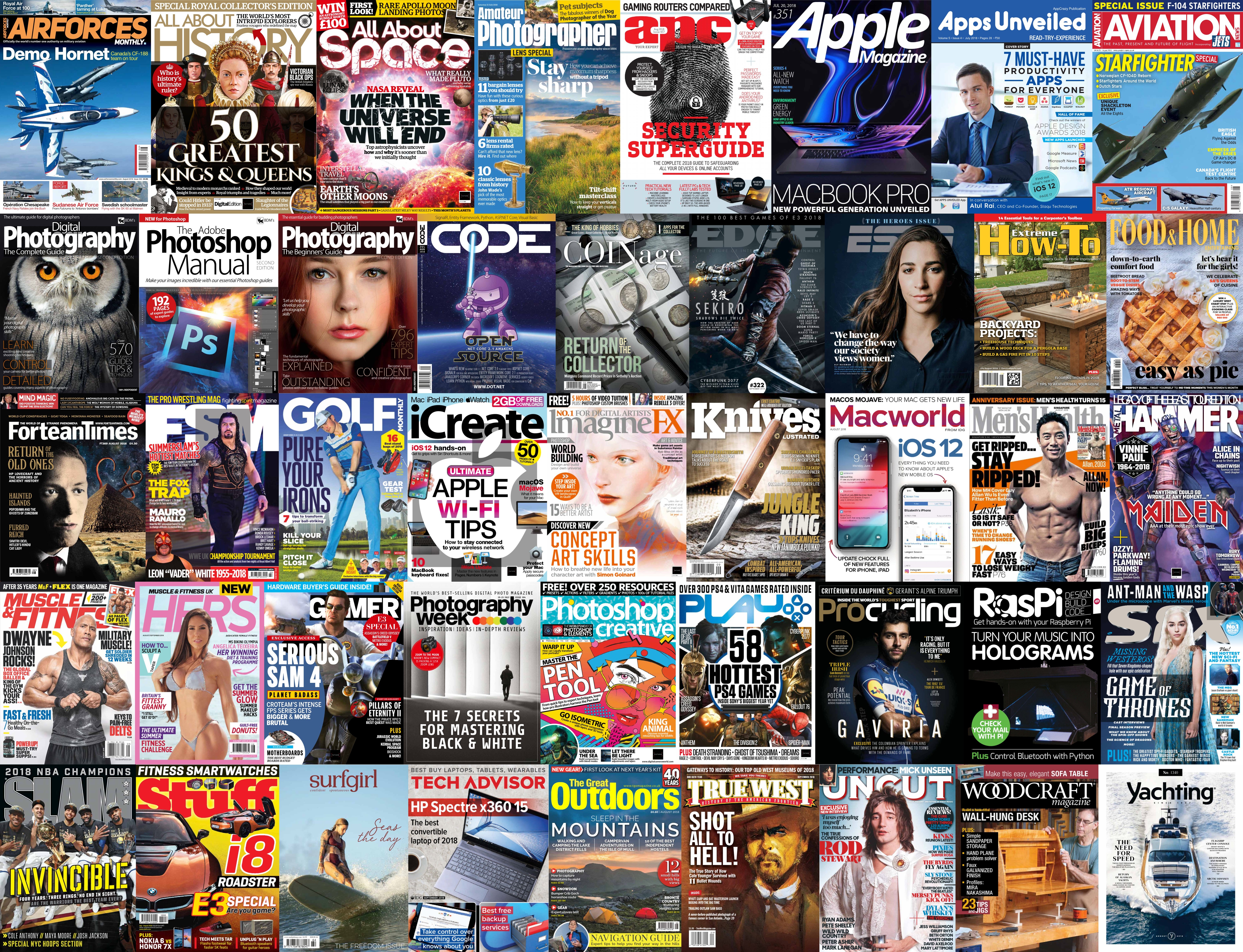 Assorted Magazines - July 22, 2018