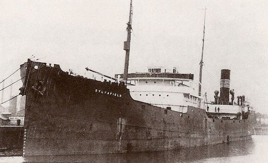 Buque Cisterna Británico SS Sylvafield de 5.709 Toneladas