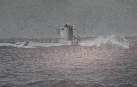 El U-26 navegando a gran velocidad