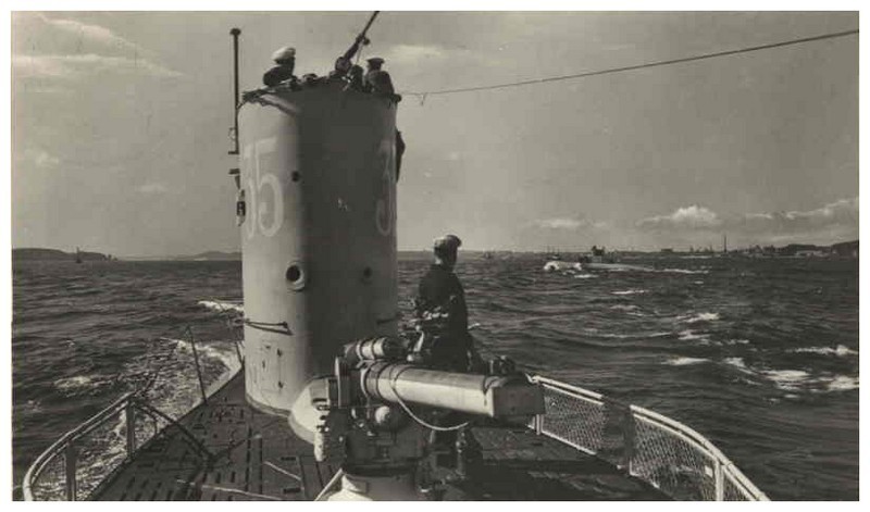 Vista del Cañón de 88 mm del U-35