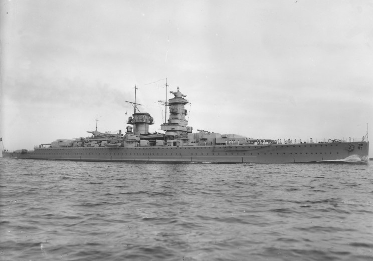 El almirante Graf Spee en 1936