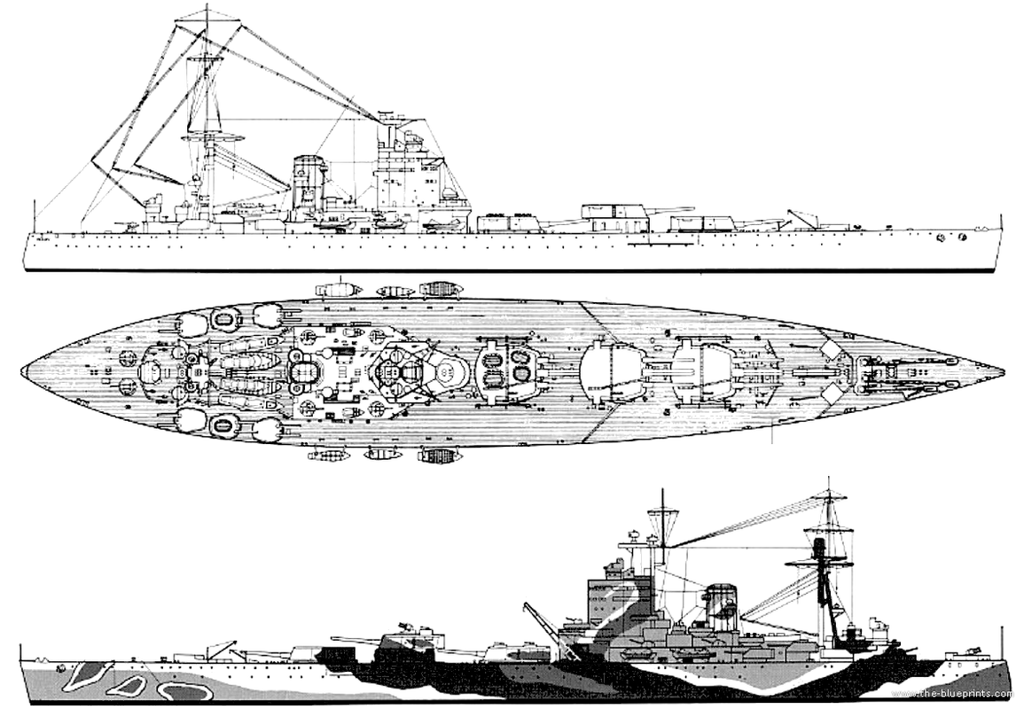 Perfil del HMS Rodney