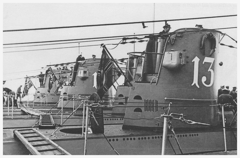 U-13 como parte de la Flotilla Weddigen