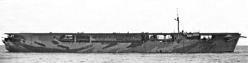 El HMS Audacity en pruebas