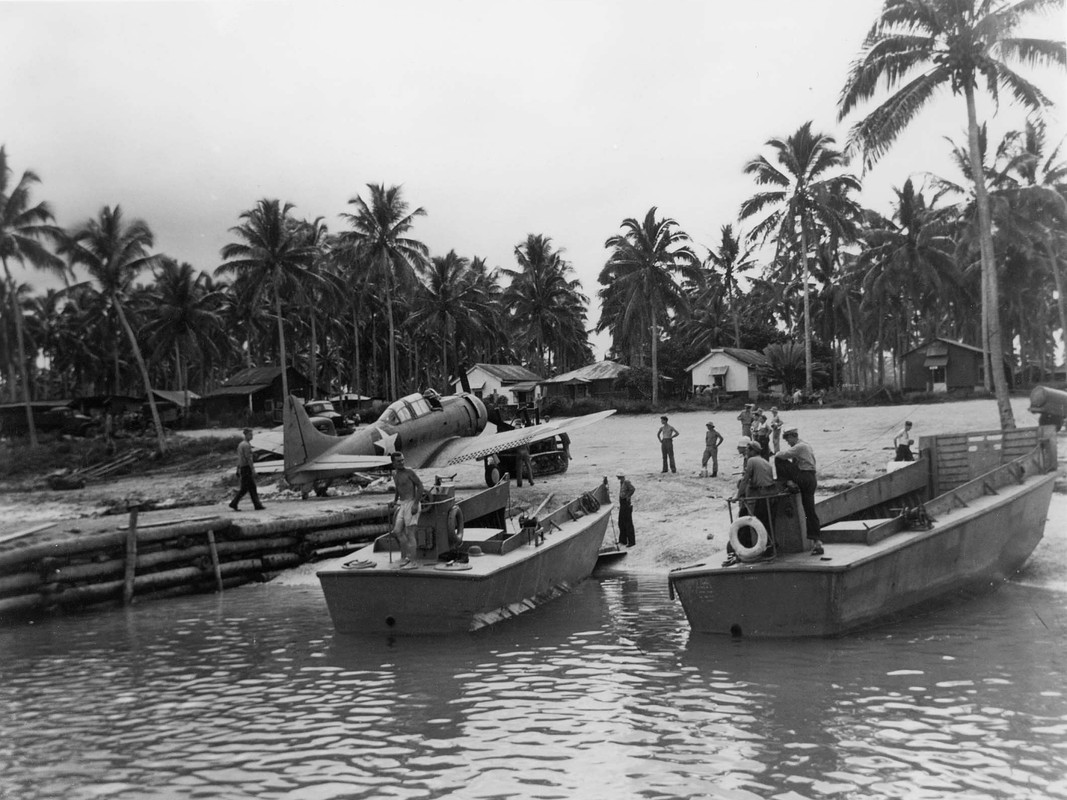 Playa de la Isla del Espíritu Santo en 1942