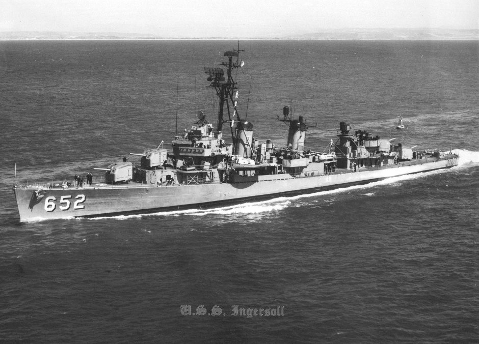 USS Ingersoll DD 652. Construido en 1943