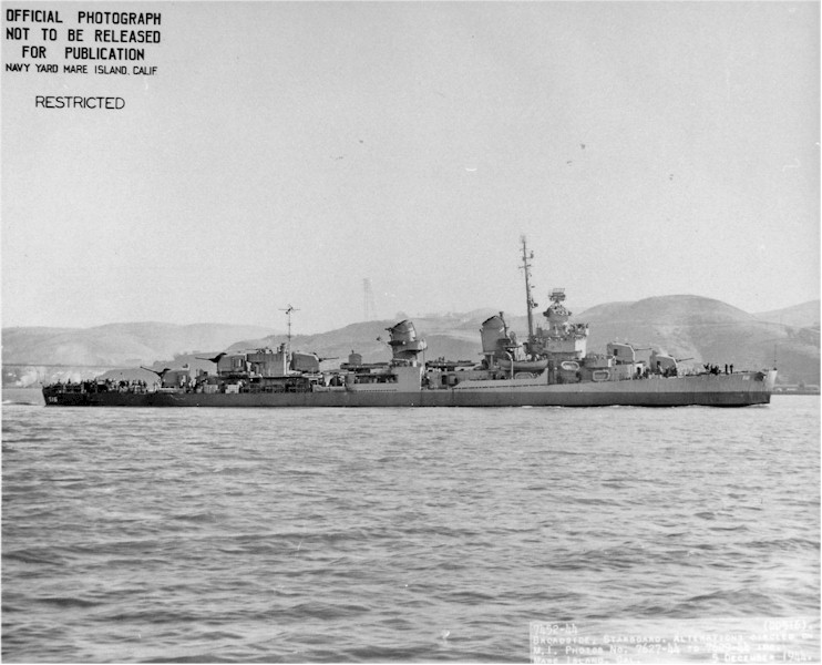 USS Wadsworth DD 516. Construido en 1943