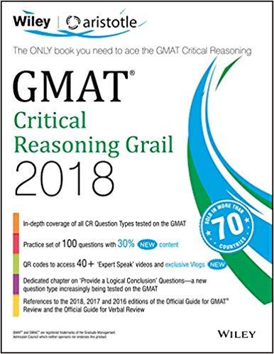 Wiley's Gmat Critical Reasoning Grail 2018