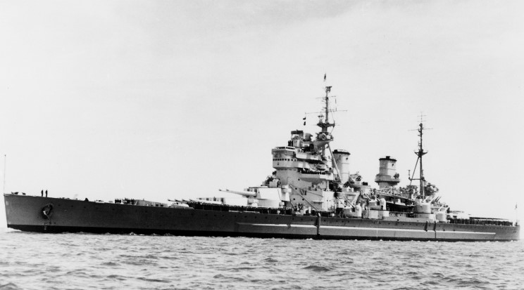 El HMS Anson en 1946