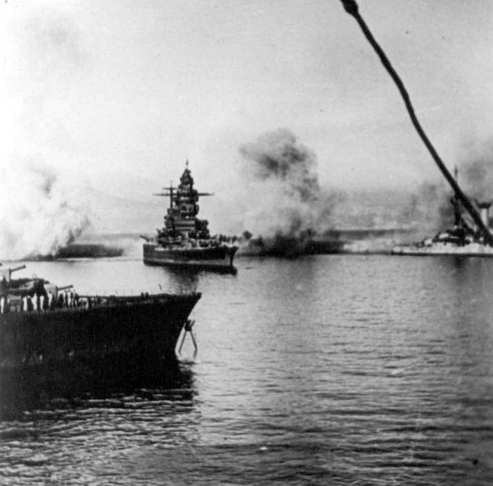 El Dunkerque durante la Batalla de Mers el-Kebir