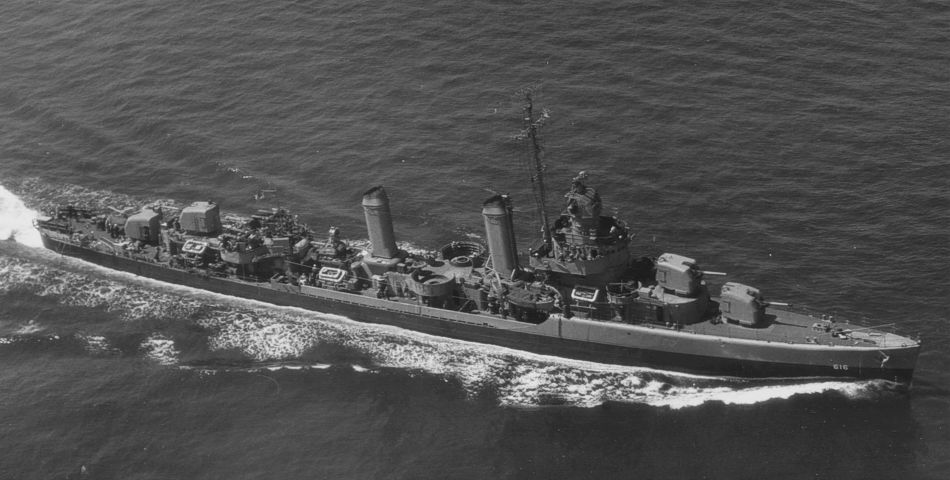 USS Nields DD-616. Construido en 1942