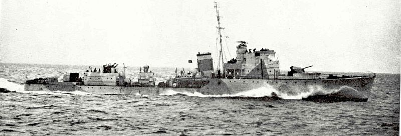Destructor Británico HMS Grove L 77 de 1.050 Toneladas