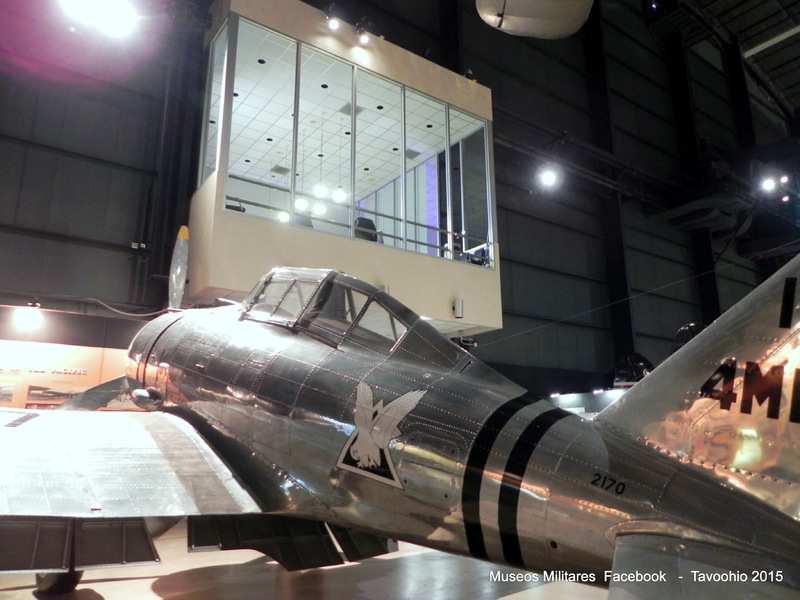 Único ejemplar conocido del P-35A en existencia. Museo de la Fuerza Aérea de los Estados Unidos