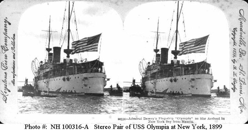 USS Olympia en Nueva York, 1899