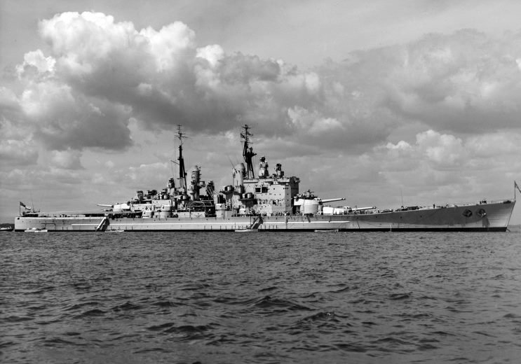 HMS Vanguard en la década de 1950