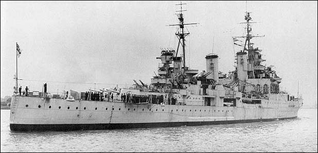 Crucero Ligero HMS Sheffield, de la Clase Town