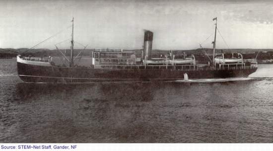Ferry Británico SS Caribou de 2.222 Toneladas