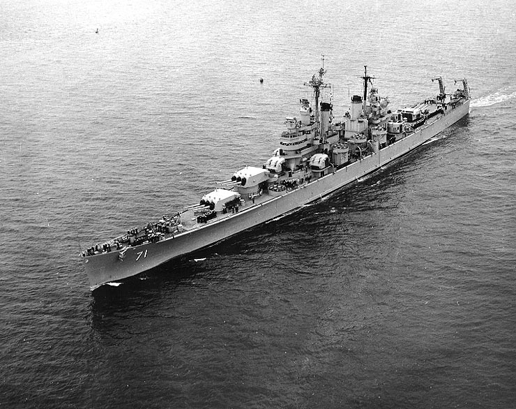 USS Quincy CA-71. Construido en 1943