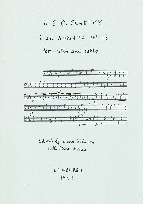 Duo Sonata in E flat for Violin and Violoncello