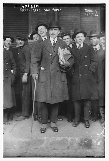 Franz von Papen deportado de los Estados Unidos en 1915