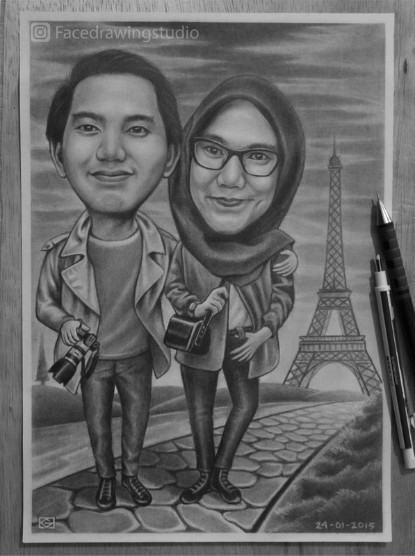 Terjual JASA LUKIS  SKETSA WAJAH  DAN KARIKATUR 