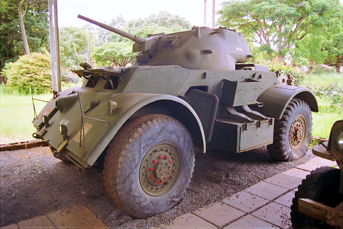 Un T17E1 Staghound conservado en el Rhodesian Armoured Corps