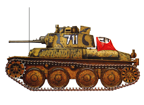 Pz. Kpfw. 38t., 22ª División Panzer, Crimea, Frente del Este, primavera de 1942