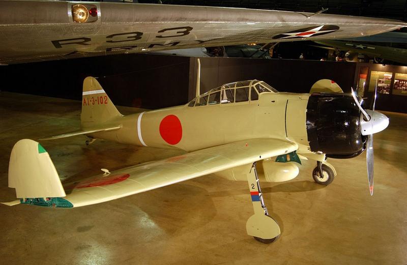 Mitsubishi A6M2 Zero conservado en el National Museum of the United States Air Force en Dayton, Ohio