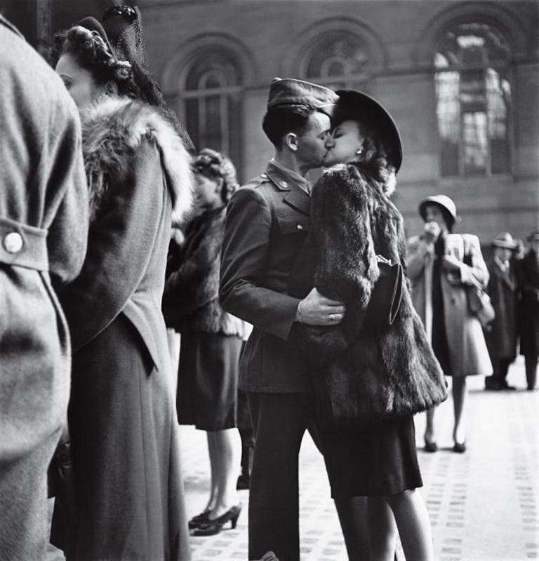 El adiós en Penn Station de Nueva York en 1944. Timepix - Time Life Pictures - Getty Images. Time Life Pictures