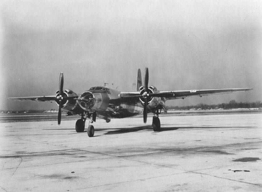 Martin B-26 Marauder en vuelo