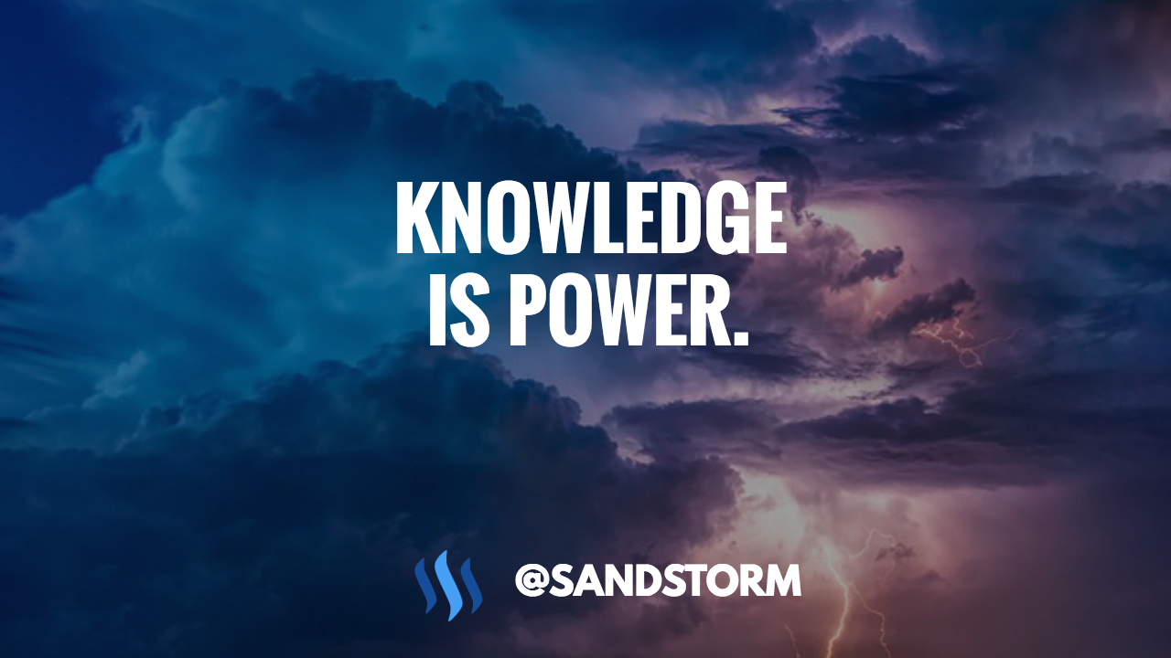 ❇️ Quote of the Day #484: Knowledge Is Power! 🙌 — Steemit