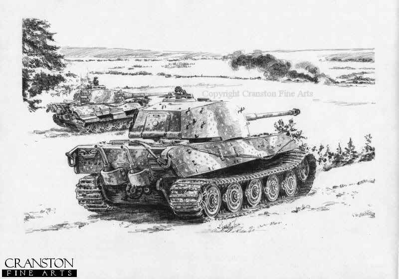 El King Tiger 314 del Unterscharführer Diers Georg, con el apoyo del Oberscharführer Bootsmann del Batallón de tanques pesados 503, dejaron fuera de combate a 13 T-34 rusos en 19 minutos