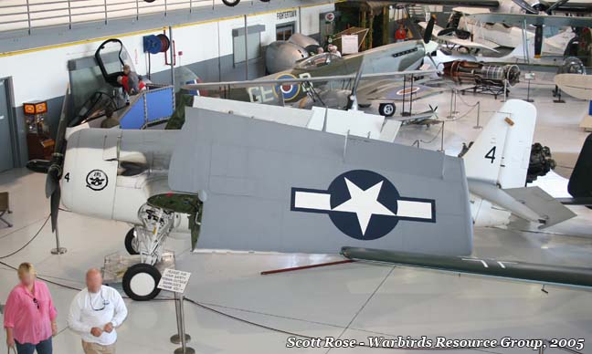 Grumman FM-2 Wildcat con número de Serie 86741 conservado en el Fantasy of Flight en Polk City, Florida