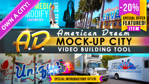 HOT - Videohive AD - City Titles Mockup Business Intro 21924523