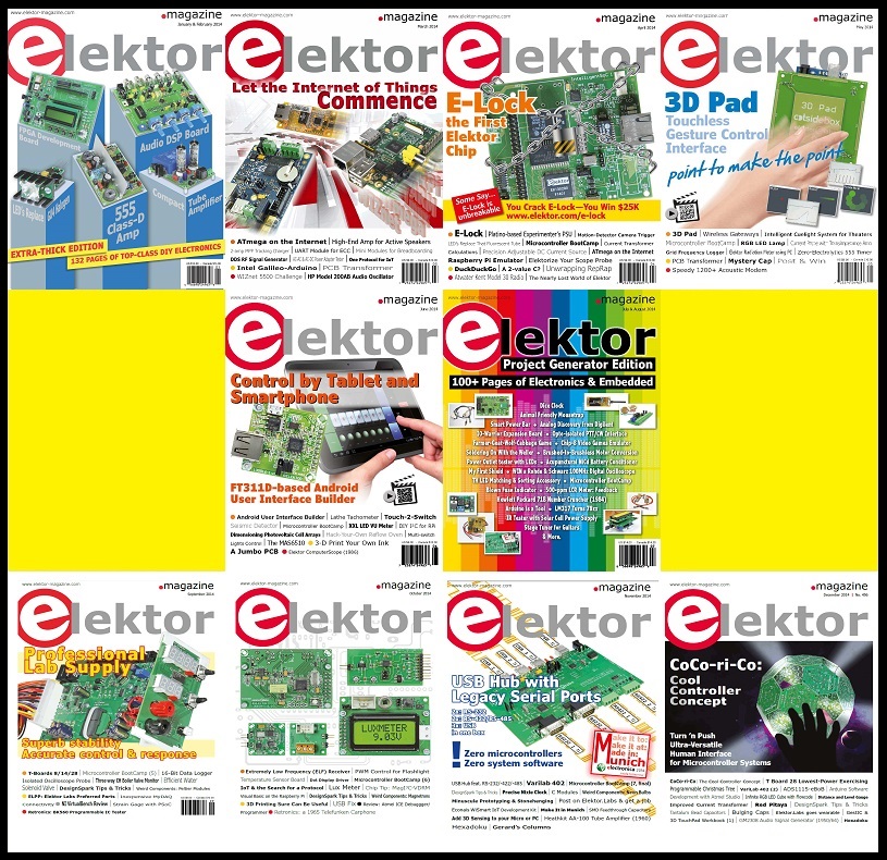 Elektor Electronics USA 2014 Full Year Issues Collection